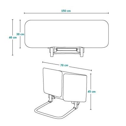 Lionelo - Veiligheidshekje voor bed LORA XL grijs