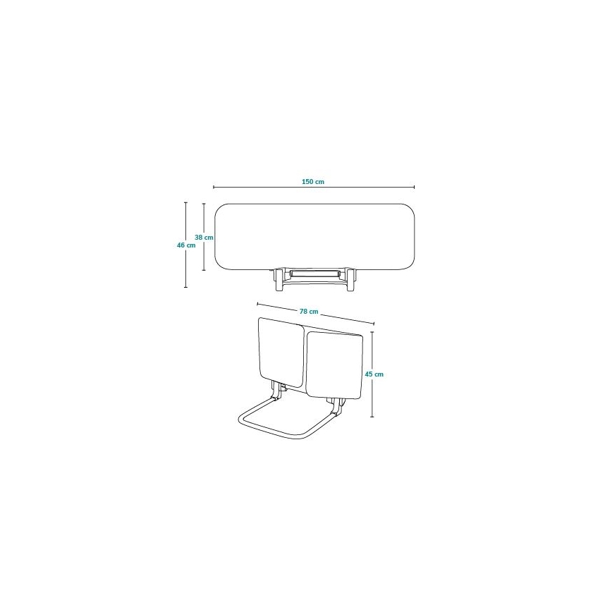 Lionelo - Veiligheidshekje voor bed LORA XL grijs