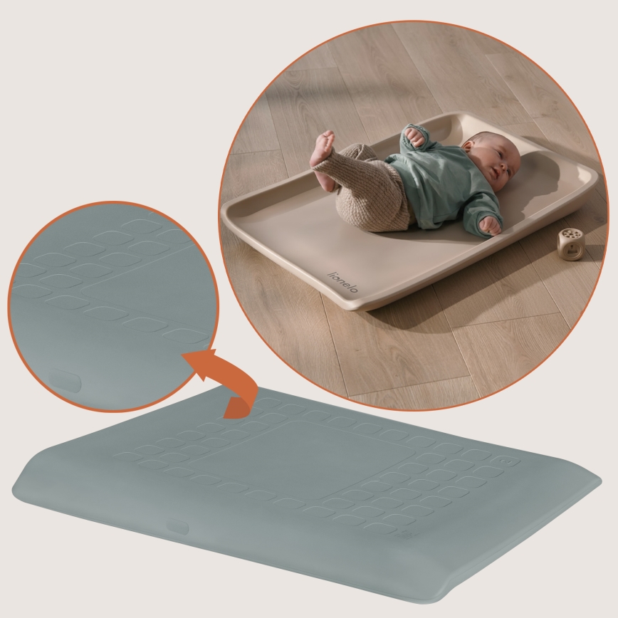 Lionelo - Verschoonmat MEGS 49x70 cm Grey Dove