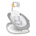 Lionelo - Vibrerende babywipstoel met melodie PASCAL 2xAA grijs