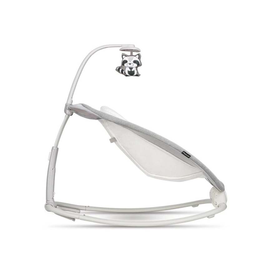 Lionelo - Vibrerende babywipstoel met melodie PASCAL 2xAA grijs