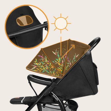 Lionelo - Wandelwagen ANNET TOUR zwart/groen