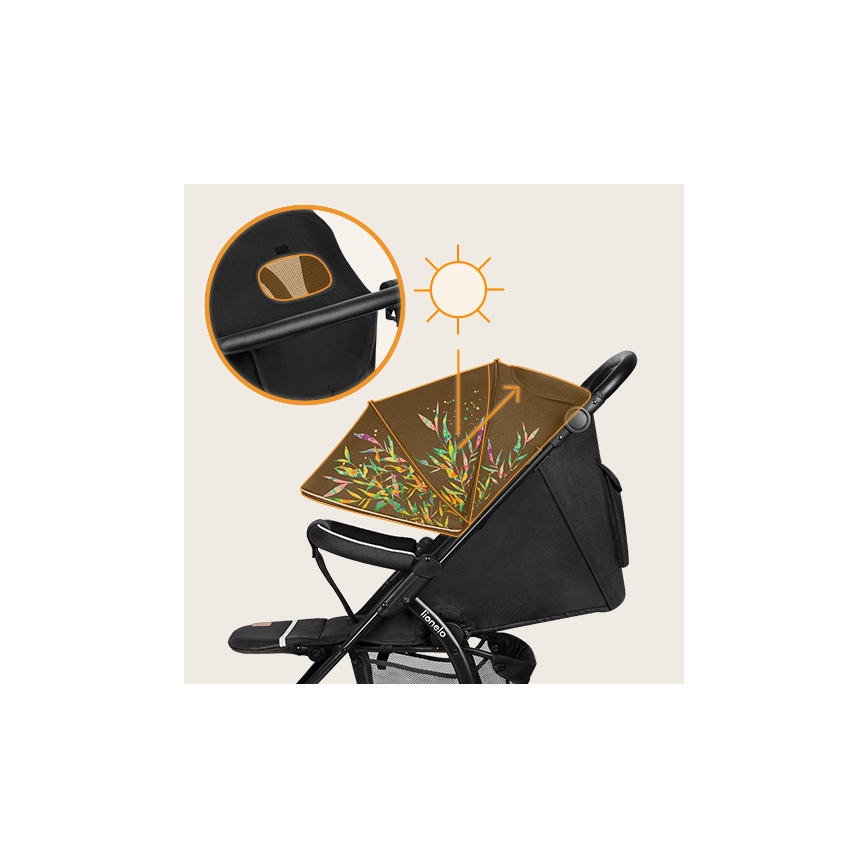 Lionelo - Wandelwagen ANNET TOUR zwart/groen