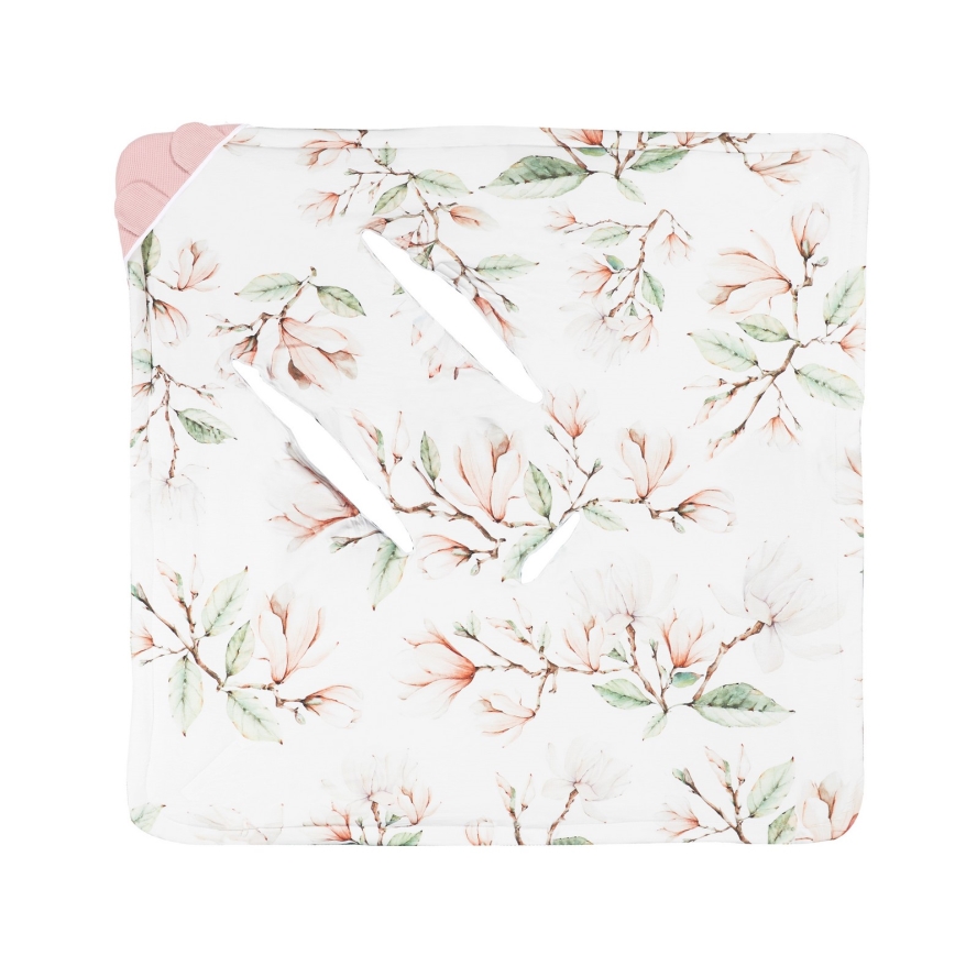 Lionelo - Wikkeldeken voor autostoeltje TRAVEL SWADDLE 90x90 cm Beige Magnolia