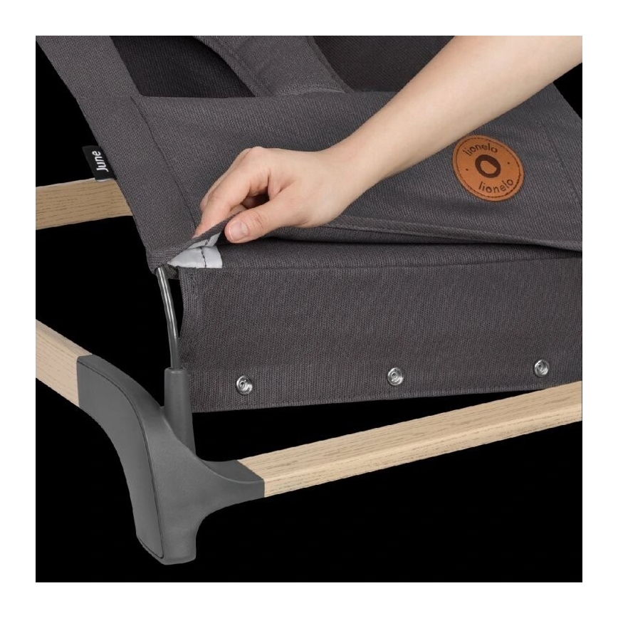 Lionelo - Wipstoel JUNE antraciet