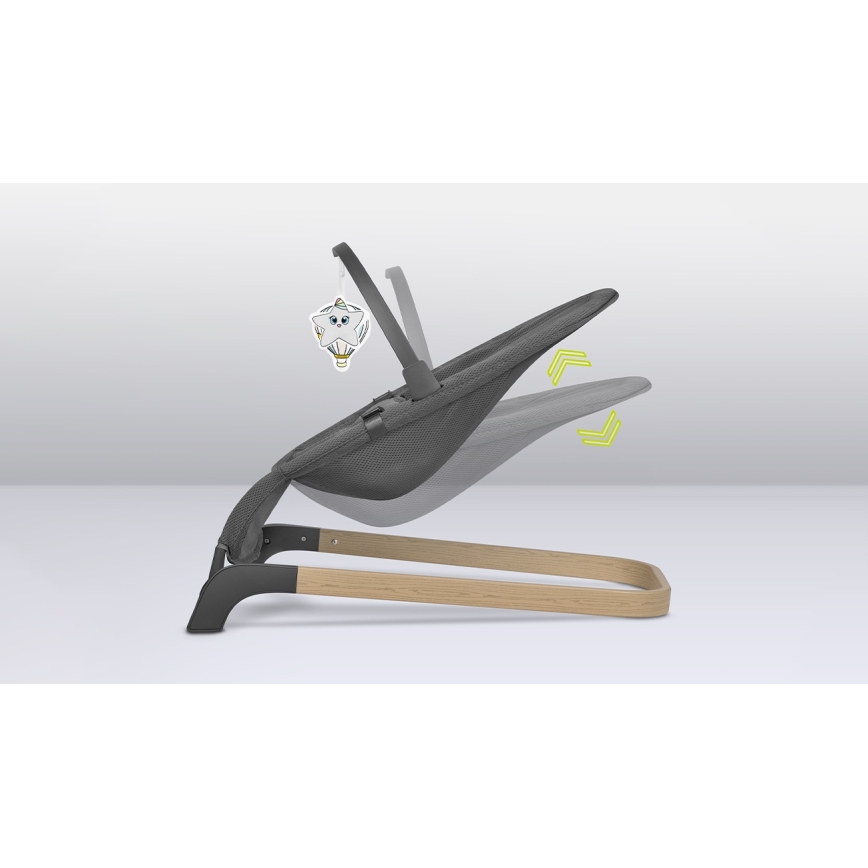 Lionelo - Wipstoel JUNE, grijs