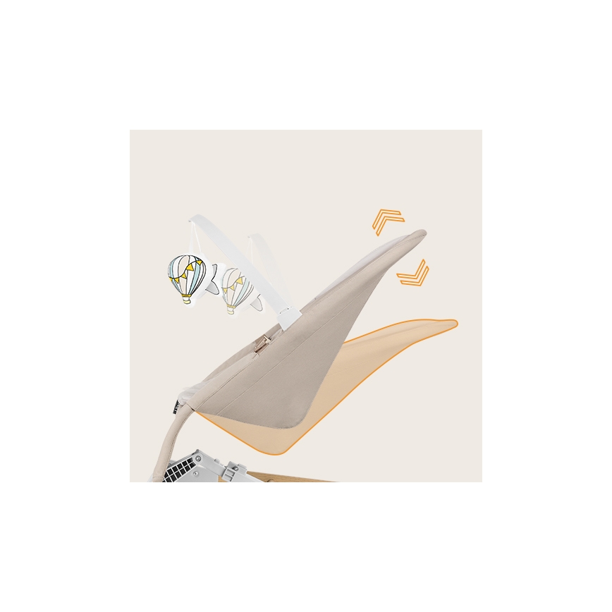 Lionelo - Wipstoel LILAC beige