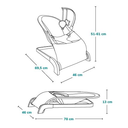 Lionelo - Wipstoel LILAC beige