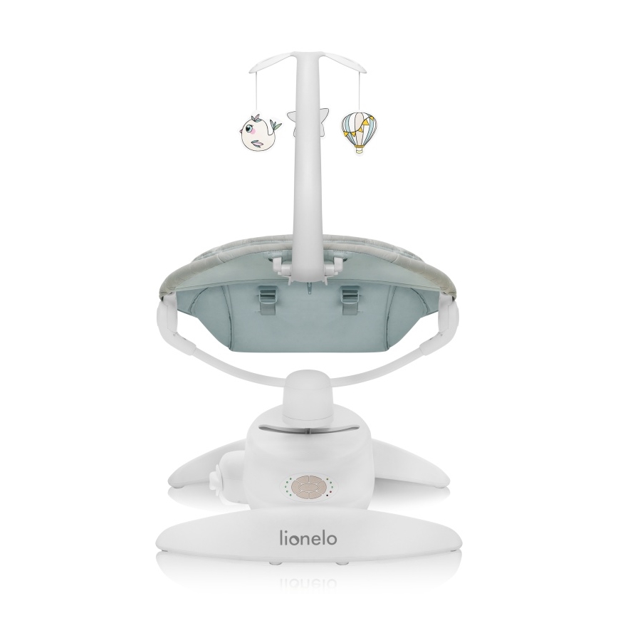 Lionelo - Wipstoel met melodie MELL Beige Sand 4xAA + afstandsbediening