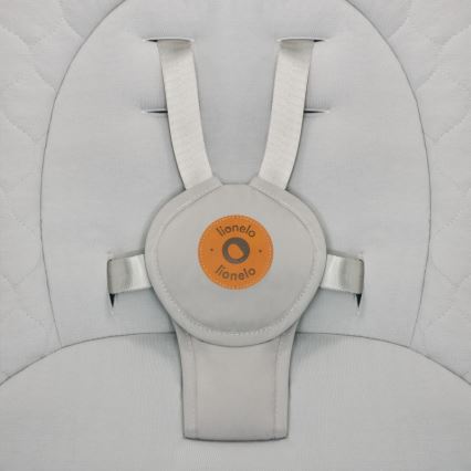 Lionelo - Wipstoel met melodie MELL Beige Sand 4xAA + afstandsbediening