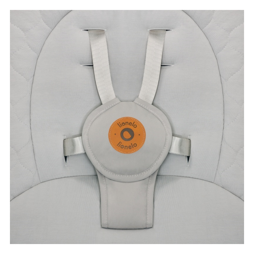 Lionelo - Wipstoel met melodie MELL Beige Sand 4xAA + afstandsbediening