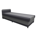 Lit coffre rembourré TALI 80x202 gris/anthracite