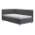 Lit de jour capitonné avec un espace de stockage et matelas EMILE 110x200 cm gris