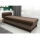 Lit de jour capitonné avec un espace de stockage TALI 80x202 marron/beige