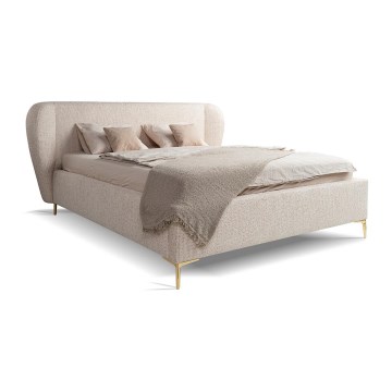 Lit de tapisserie sans matelas DALIA 160x200 cm gris