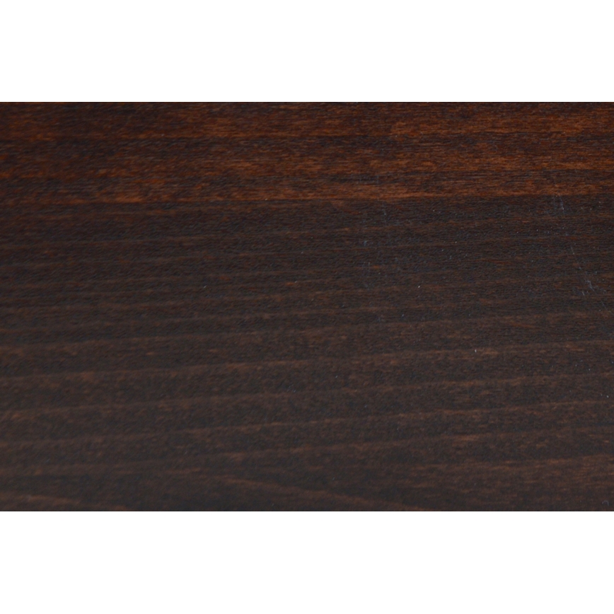 Lit double en bois massif avec espace de rangement ANGELA 180x200 cm noyer foncé