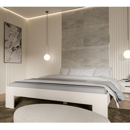 Lit double PIROA 180x200 cm beige