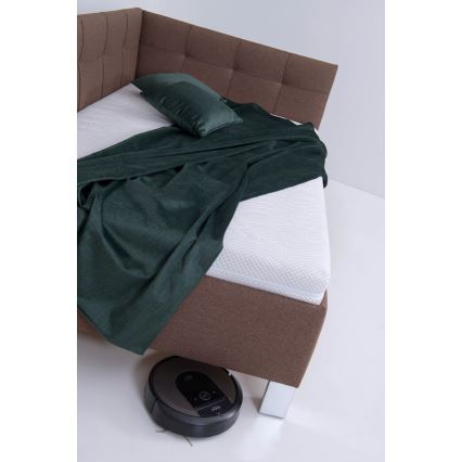 Lit rembourré avec matelas et espace de stockage MARIA PETITE 120x200 cm marron