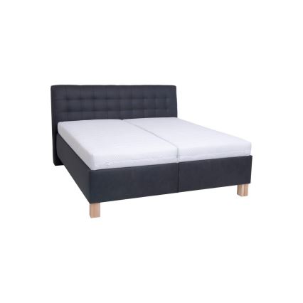 Lit rembourré avec rangement intégré, sans matelas VIOLET 160x200 cm anthracite