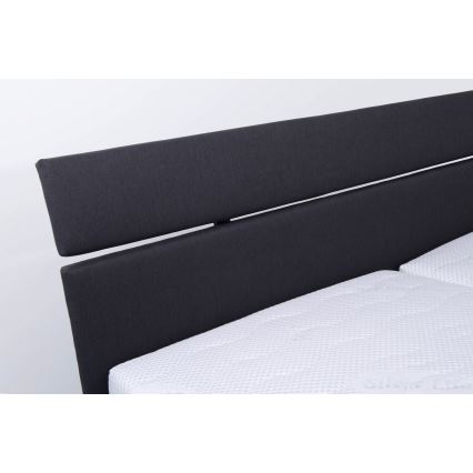 Lit rembourré avec un espace de stockage sans matelas ALIS 180x200 cm anthracite