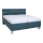 Lit rembourré avec un espace de stockage sans matelas ALIS 180x200 cm bleu pétrole