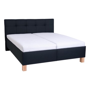Lit rembourré avec un espace de stockage sans matelas MARIA 160x200 cm anthracite