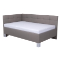 Lit rembourré avec un espace de stockage sans matelas MARIA PETITE 120x200 cm taupe