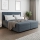 Lit rembourré ISABEL 180x200 avec matelas à ressorts et coffre de rangement, gris