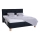 Lit rembourré MARIA 180x200 cm avec matelas et espace de rangement, coloris anthracite