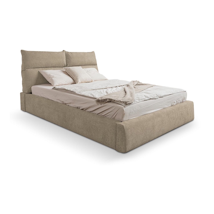 Lit rembourré sans matelas BASIL 180x200 cm beige