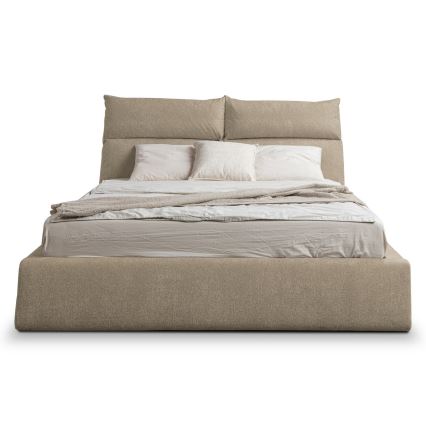 Lit rembourré sans matelas BASIL 180x200 cm beige