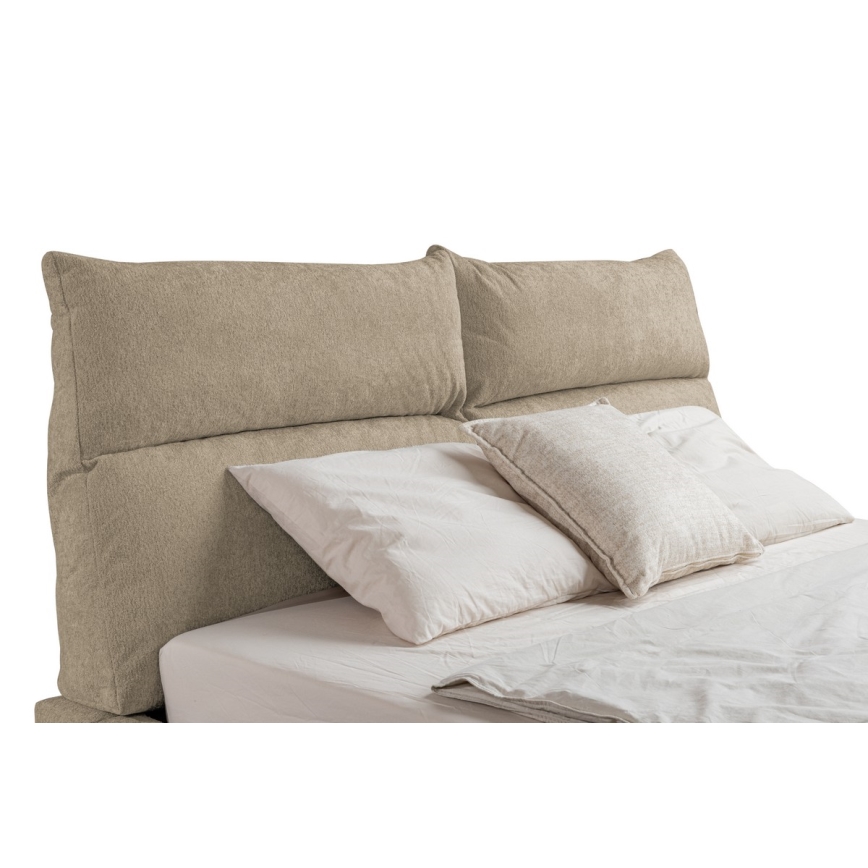 Lit rembourré sans matelas BASIL 180x200 cm beige
