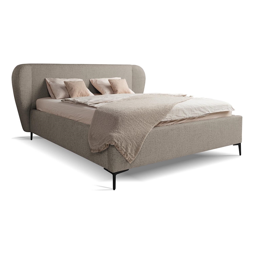 Lit rembourré sans matelas DALIA 180x200 cm gris