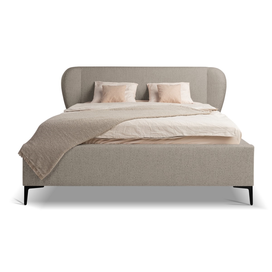 Lit rembourré sans matelas DALIA 180x200 cm gris