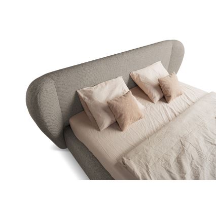 Lit rembourré sans matelas DALIA 180x200 cm gris