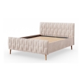 Lit rembourré sans matelas FLORA 180x200 cm beige