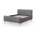 Lit rembourré sans matelas FLORA 180x200 cm gris