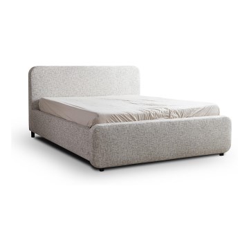 Lit rembourré sans matelas LAJLA 160x200 cm beige