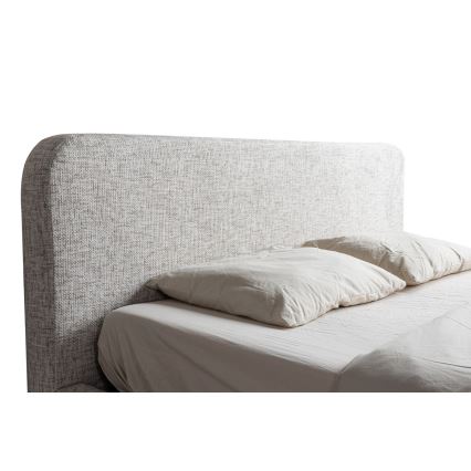 Lit rembourré sans matelas LAJLA 160x200 cm beige