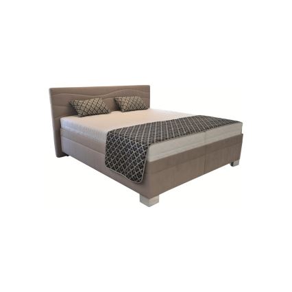 Lit rembourré WINDSOR 180x200 cm avec matelas, beige
