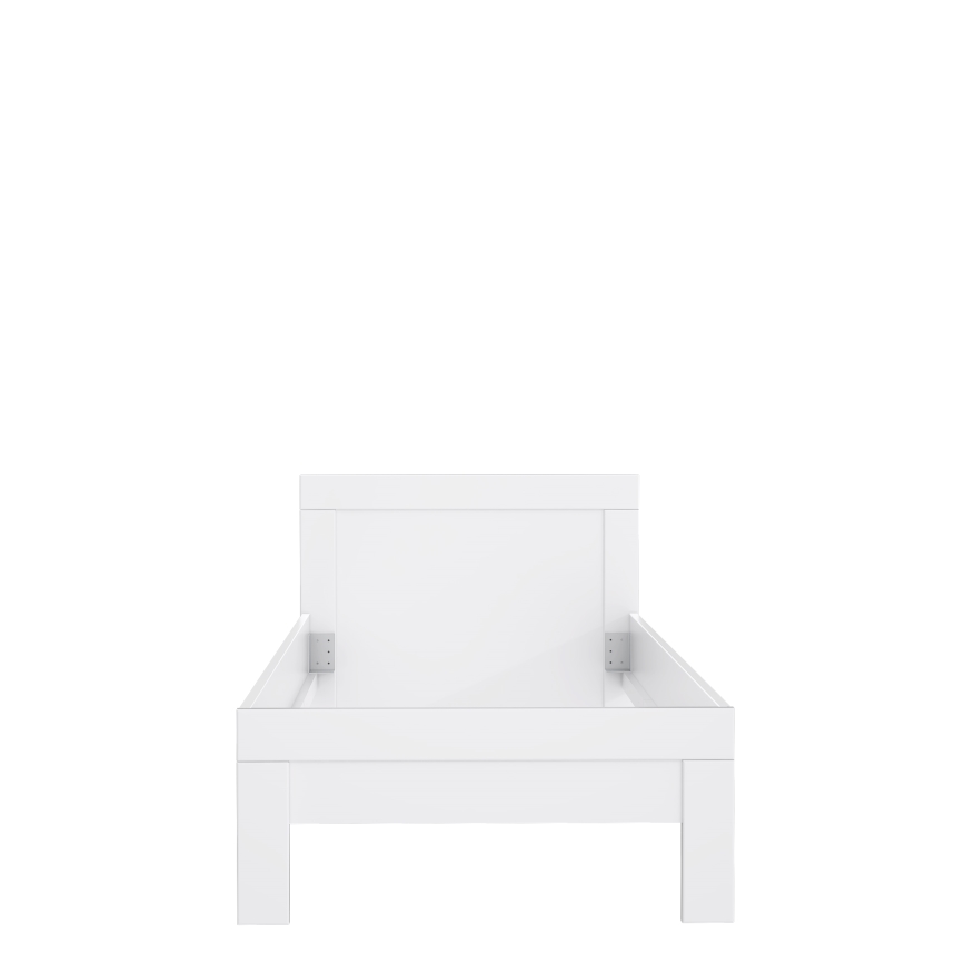 Lit simple SNOWIE 90 x 200 cm, blanc