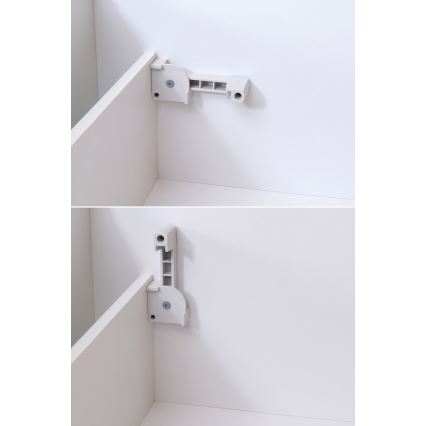 Lit tapissé ALIS 160 x 200 cm avec coffre de rangement intégré, sans matelas, gris clair