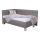 Lit tapissé MARIA PETITE 120 x 200 cm avec matelas et coffre de rangement taupe