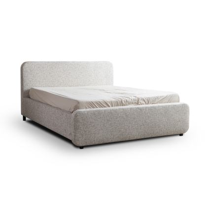 Lit tapissé sans matelas LAJLA 180x200 cm beige