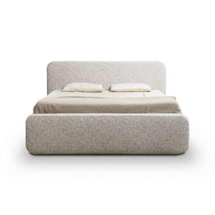 Lit tapissé sans matelas LAJLA 180x200 cm beige