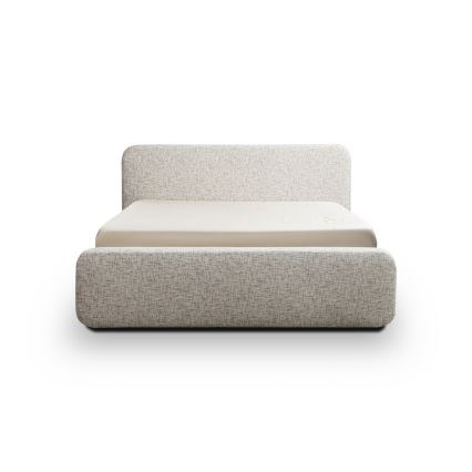 Lit tapissé sans matelas LAJLA 180x200 cm beige