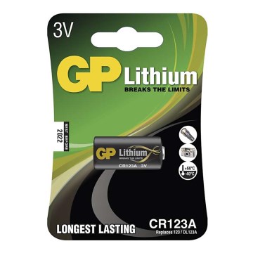 Lithium batterij CR123A GP LITHIUM 3V/1400 mAh