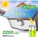Litom - LOT 2x LED Applique murale solaire avec détecteur LED/3,7V IP67