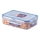 LOCK bewaardoos voor voedingsmiddelen 0,5 l, blauw/helder