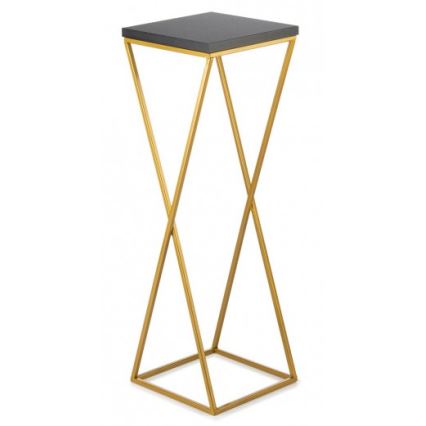 Bloemenstandaard LOFT 70x24 cm goud/zwart